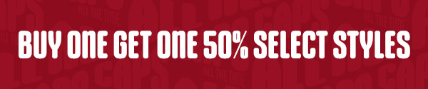 Buy one, get one 50% off select Styles