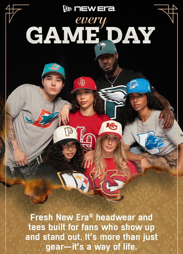 Fresh New Era Headwear and tees, built for fans who show up. and stand out.