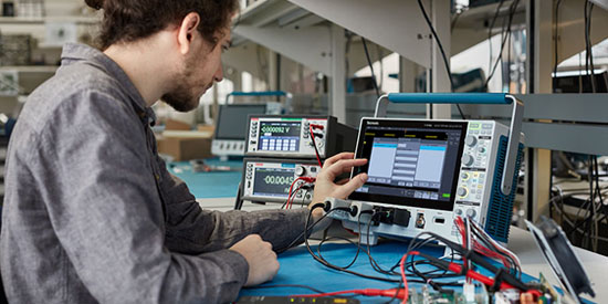 engineer testing instruments