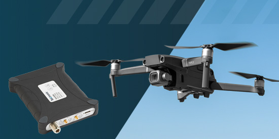 RSA306B and drone
