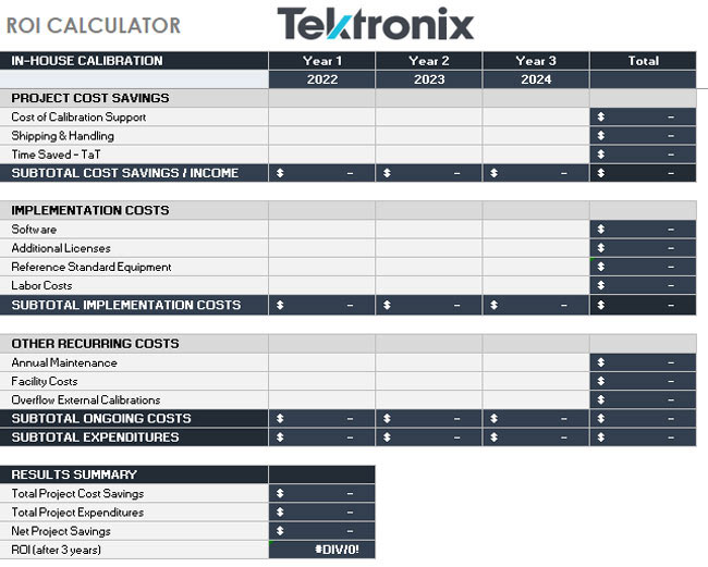 Semiconductor ROI Calculator